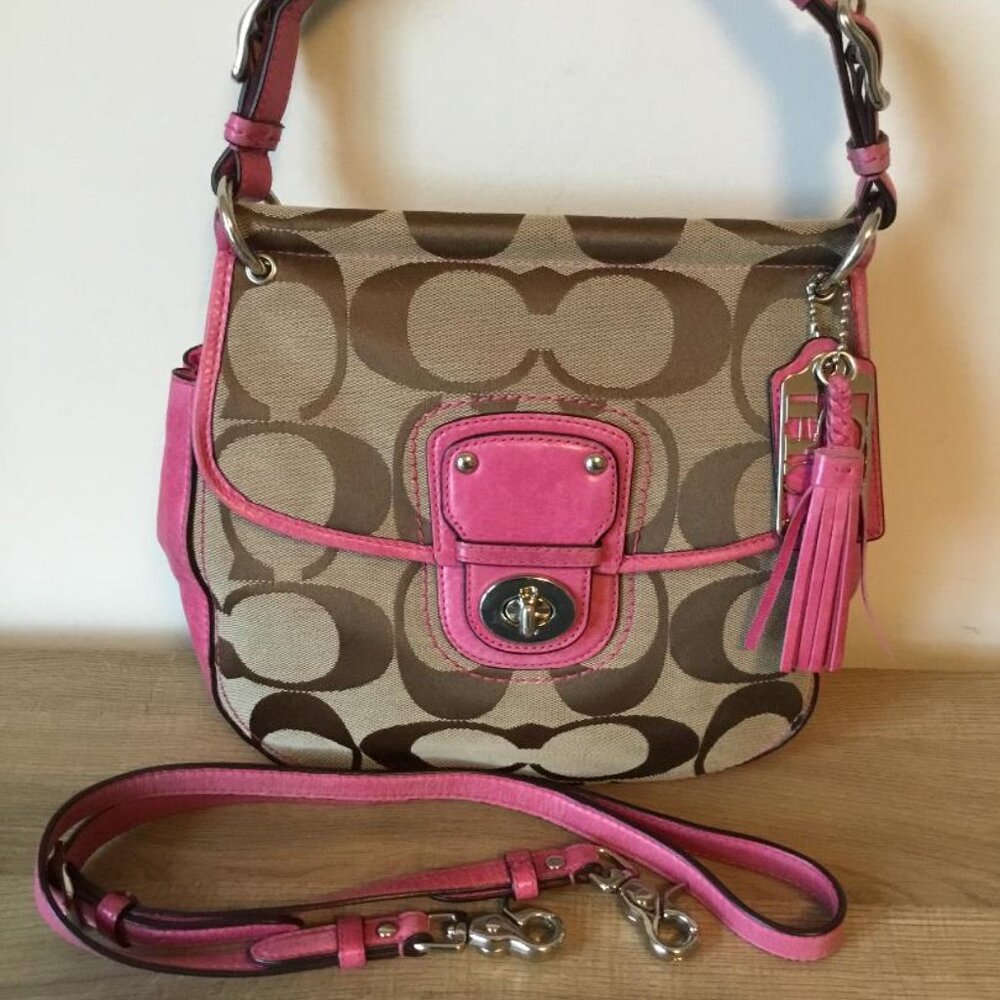 Coach Willis Legacy 70th Anniversary Signature Crossbody &Coach Chelsea Wristlet - Picture 3 of 16